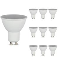 10x GU10 LED Spot - 4.5 Watt 400 lumen - 6500K daglicht wit - Vervangt 35 Watt - GU10 fitting - LED Reflector - Universele fitting