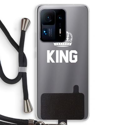 King zwart: Xiaomi Mi Mix 4 Transparant Hoesje met koord
