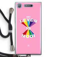 Het Leven Is Mooi: Sony Xperia XZ1 Transparant Hoesje met koord