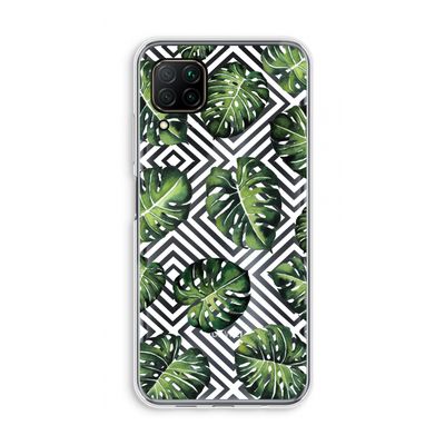 Geometrische jungle: Huawei P40 Lite Transparant Hoesje