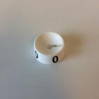 MB wit/zwart 0 voor op kledinghanger
