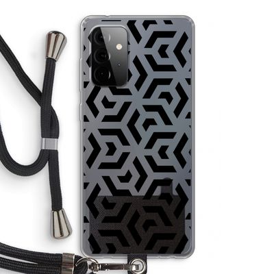 Crazy pattern: Samsung Galaxy A72 5G Transparant Hoesje met koord