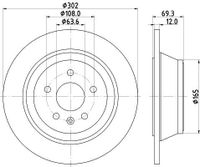 Remschijf Gecoat 54684PRO 8DD355119151