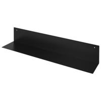 Massief stalen gevouwen plank zwart wit 80x15x15cm Massief stalen gevouwen plank zwart wit 80x15x15cm