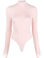 Mugler body à col montant - Rose - thumbnail