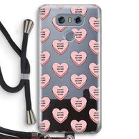 Chicks before dicks: LG G6 Transparant Hoesje met koord