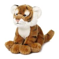 WNF pluche tijger knuffel - 23 cm - zittend - Wereld Natuur Fonds