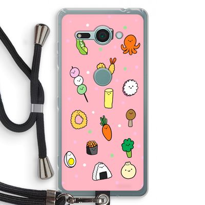 Happy bento friends: Sony Xperia XZ2 Compact Transparant Hoesje met koord