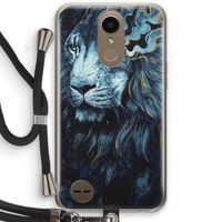 Darkness Lion: LG K10 (2017) Transparant Hoesje met koord