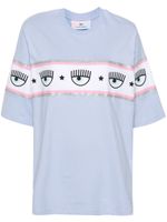 Chiara Ferragni t-shirt en coton à motif Eyelike - Bleu