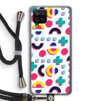 8-bit N°2: Samsung Galaxy A12 Transparant Hoesje met koord