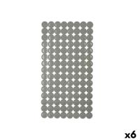 Antislipmat voor in de douche Berilo Grijs PVC 6 x 38 x 6 cm 6 x 36 x 6 cm 68 x 36 x 1 cm (6 Stuks)