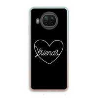Friends heart black: Xiaomi Mi 10T Lite 5G Transparant Hoesje