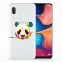 Samsung Galaxy A20e Telefoonhoesje met Naam Panda Color - thumbnail
