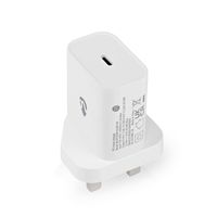 Nedis Oplader | 20 W | Snellaad functie | 1.67 / 2.22 / 3.0 A | Outputs: 1 | USB-C | Automatische Voltage Selectie - WCPD20W102WTUK - thumbnail