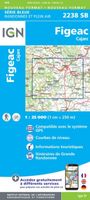 Wandelkaart - Topografische kaart 2238SB Figeac | IGN - Institut Géographique National - thumbnail