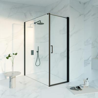 Fortifura Galeria Douchecabine - 70x160x200 - Profiel veiligheidsglas - anti kalk - mat zwart SW1122474/SW797918/SW797905