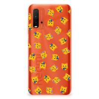 TPU bumper voor Xiaomi Poco M3 Katten Emojis