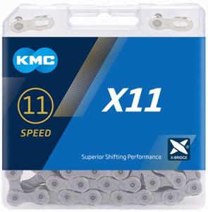 KMC fietsketting X11 grijs 11 versnellingen 114L