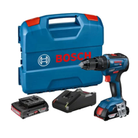 Bosch Blauw GSB 18V-55 Accuschroefboormachine | 2 x 2,0 Ah accu + Snellader | In L-Case - 06019H5305