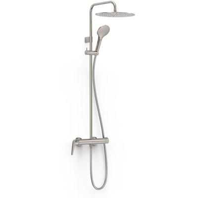 Regendouche set Tres Fuji | Opbouw | Mengkraan | 2-weg | Rond | RVS look