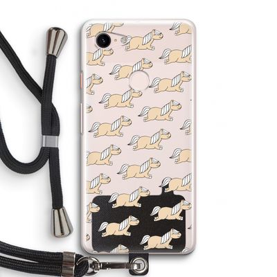 Ponys: Pixel 3 Transparant Hoesje met koord