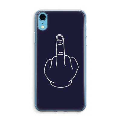 F**k U: iPhone XR Transparant Hoesje