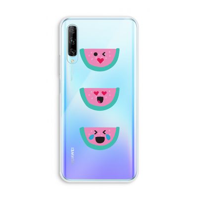 Smiley watermeloen: Huawei P Smart Pro Transparant Hoesje