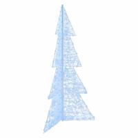 Kerstboom met 240 LED Koud Wit 180 cm Acryl