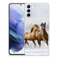 Samsung Galaxy S21 Plus TPU Hoesje Paarden