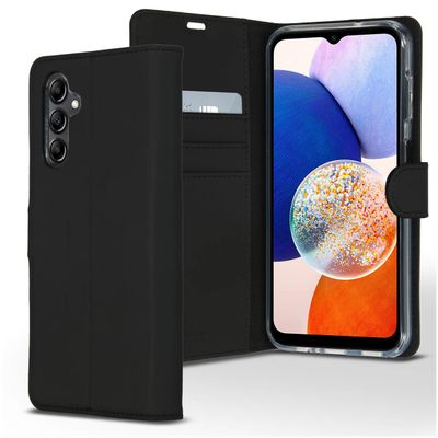 AccezzWallet Softcase Bookcase Samsung Galaxy A14 (5G/4G) Telefoonhoesje Zwart