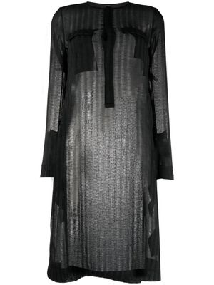 SAPIO t-shirt oversize à rayures - Noir