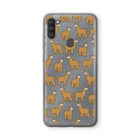 Alpacas: Samsung Galaxy A11 Transparant Hoesje Alpacas: Samsung Galaxy A11 Transparant Hoesje