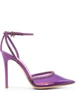 Gianvito Rossi escarpins Plexi 110 mm à ornements en cristal - Violet