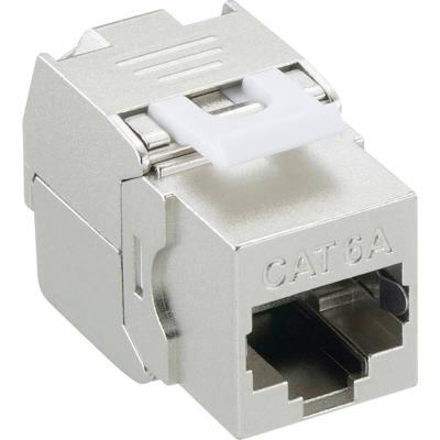 Lumberg 2542 05 Modulaire inbouwkoppeling, Cat.. 6a, 8p8c (RJ45), rechte uitvoering 167447 Stekker, recht 1 stuk(s)
