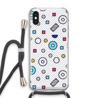 8-bit N°9: iPhone XS Transparant Hoesje met koord