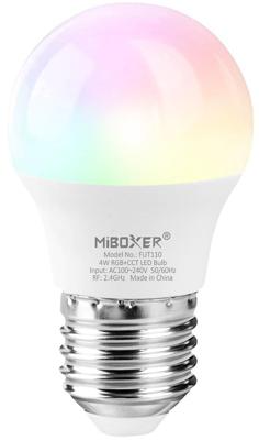 MiBoxer RGB-CCT LED E27 Kogel 4W RF 2.4G - LED0216