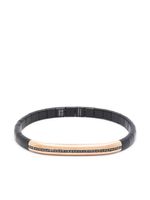 Roberto Demeglio bracelet Manetta pavé de diamants noirs - Rose
