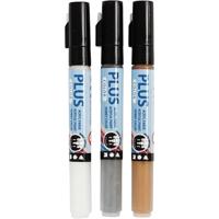 Creativ Company Plus color verstiften - goud, zilver, off-white
