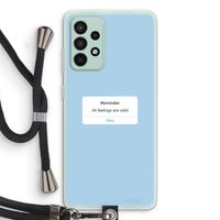Reminder: Samsung Galaxy A52s 5G Transparant Hoesje met koord