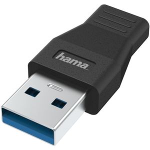 Hama USB-adapter, USB-A-stekker - USB-C-aansluiting, USB 3.2 Gen1, 5 Gbit/s Desktop accessoire