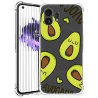 Nothing Phone (2) Stevig | Bumper Hoesje | Avocado Singing Nothing Phone (2) Stevig | Bumper Hoesje | Avocado Singing