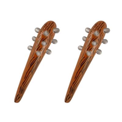 Opblaasbare knots/knuppel 60 cm - 2x stuks - Holbewoner/caveman - Carnaval/Halloween verkleed artike