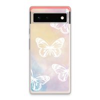 White butterfly: Google Pixel 6 Transparant Hoesje
