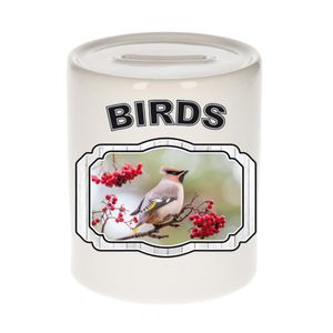 Dieren pestvogel spaarpot - birds/ vogels spaarpotten kinderen 9 cm