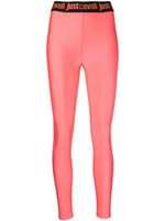 Just Cavalli legging à bande logo - Rose