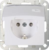Enzo Kopp hk05 arctic wit inbouw stopcontact ra met deksel - 4621510