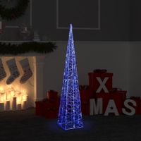 VidaXL Lichtkegel decoratief led 120 cm acryl blauw