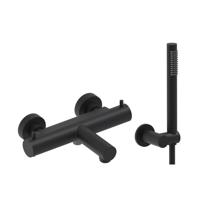 Badthermostaat Combiset MAY Incl. Verstelbare Wandsteun, Doucheslang 125 cm & Staaf Handdouche Mat Zwart PED