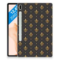 Samsung Galaxy Tab S7FE Hippe Hoes Franse Lelie